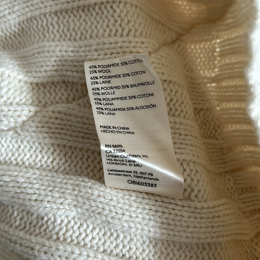 Free People We The Free Rudi Funnel Neck Sweater - Ivory - Picture 8 of 8
